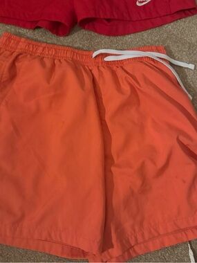 Nike Men's Orange Athletic Shorts